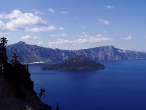 Wizard Island in Crater Lake