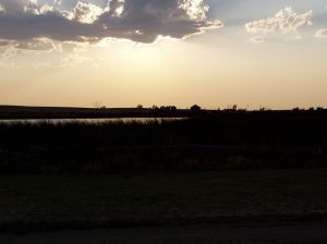 Evening on the prairie at Midland, SD.