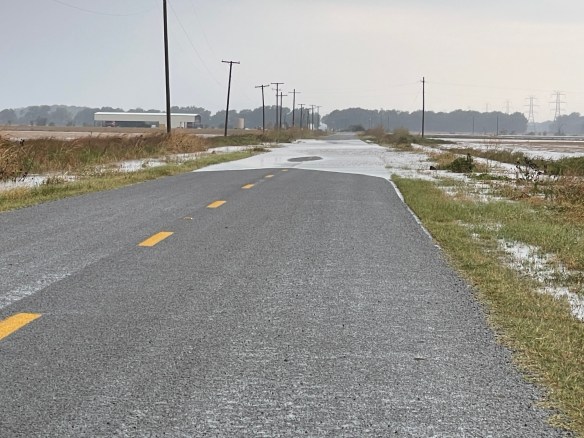 high water on the road